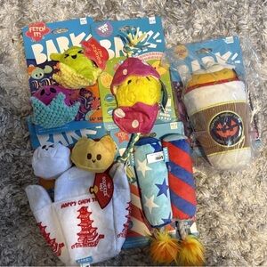 BARK XS-M Dog toy lot NEW Lot Of 5 New Dumplings, Firecracker, and more